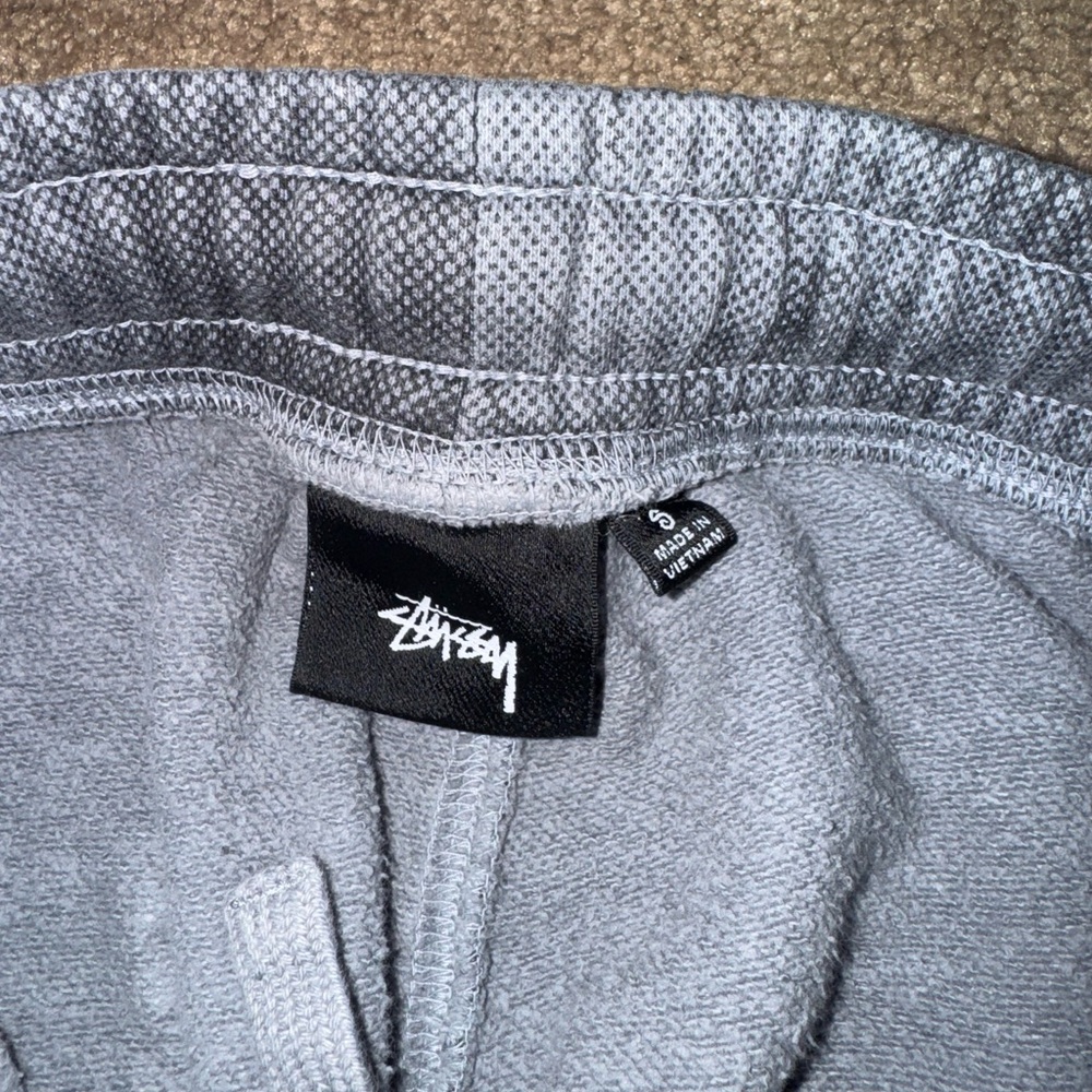 Stüssy Dyed Venus Sweatpant Joggers with Greek Woman Statue Black, Dark Grey - Picture 5 of 11